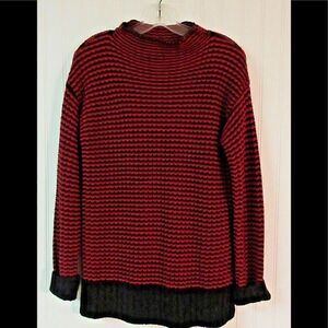 Sanctuary red and black sweater sz XS